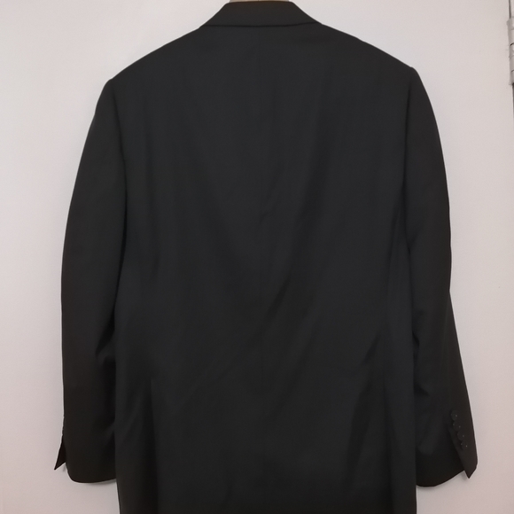 Calvin Klein Silk And Wool Single Breasted Suit Jacket Blazer Size 38S Gray. - Picture 2 of 7